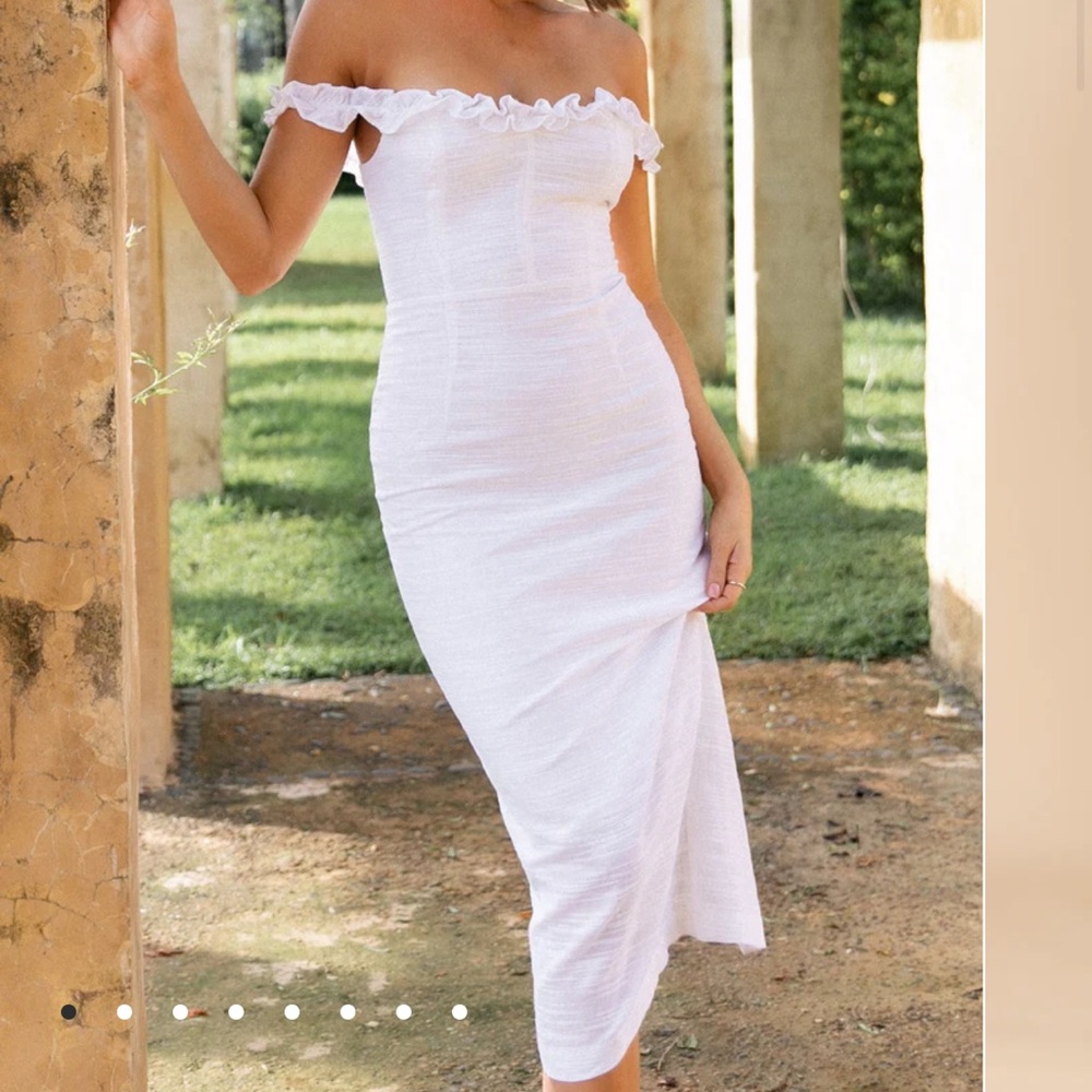 Florez Dress - White Petal and Pup